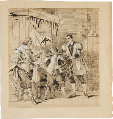 Неизвестный художник (французская школа). Иллюстрация к неизвестному произведению